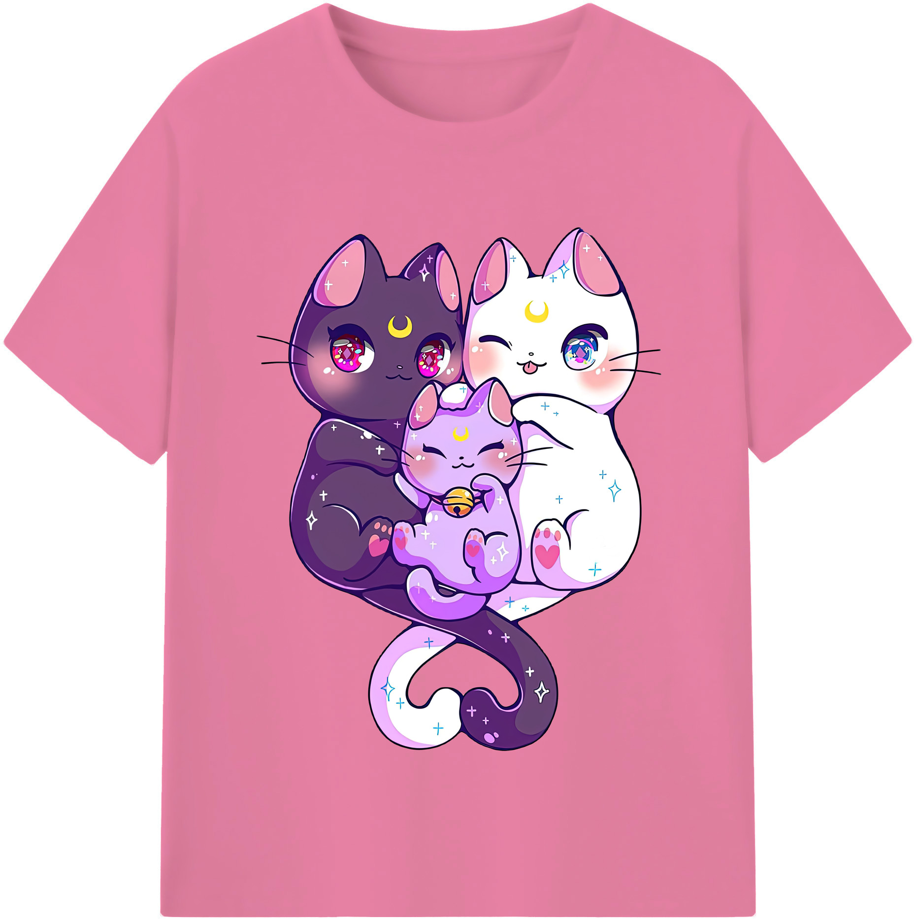 （画像用） 美少女戦士セーラームーン Sailor Moon 綿100％半袖Tシャツ（フロントプリント）